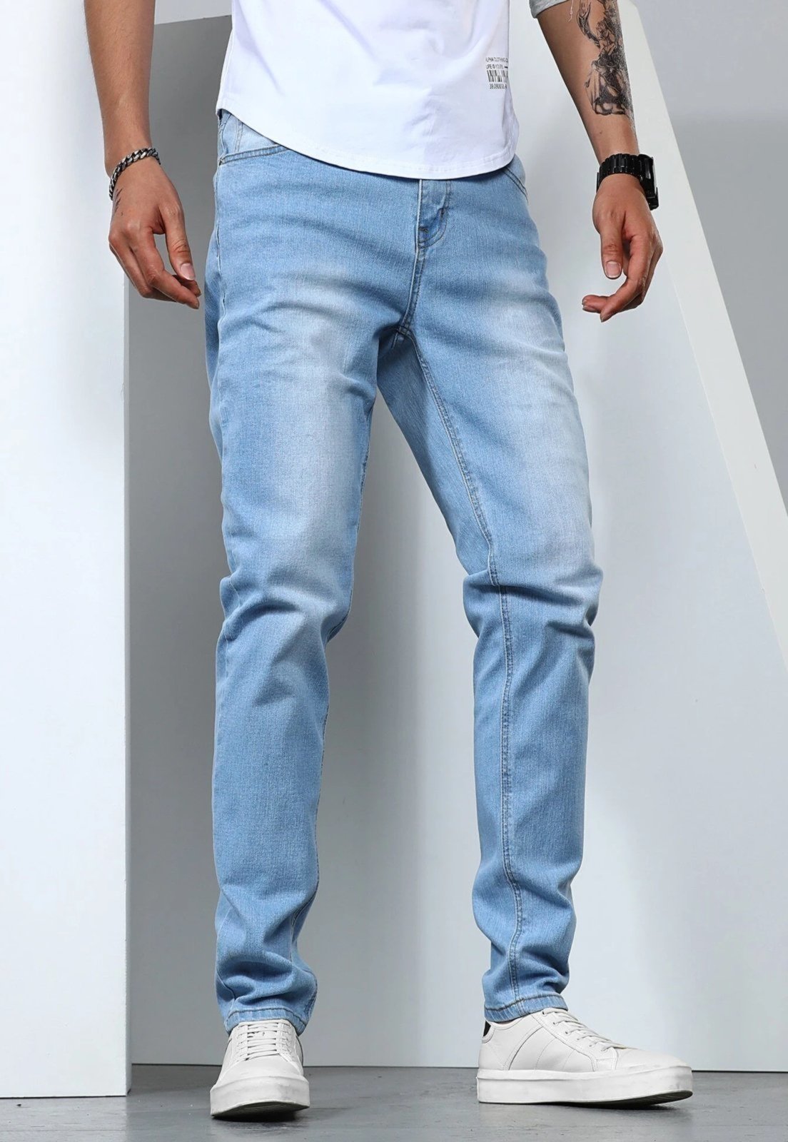 calça jeans com regata masculino